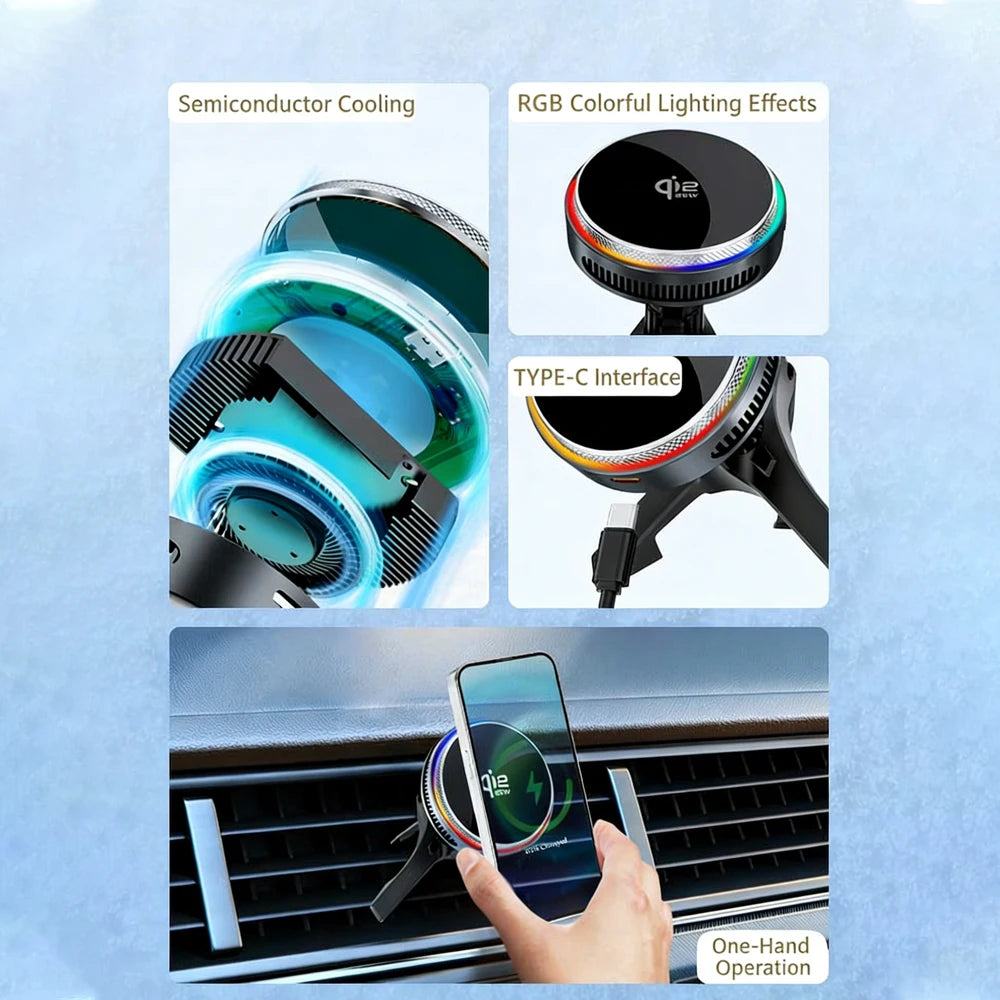 DriveCharge™ 25W Magnetic Wireless Car Charger