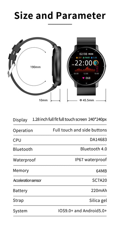 VitaTrack™ Smart Fitness Watch