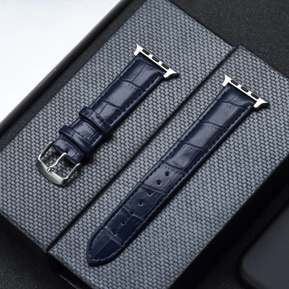 Classic Leather-Style Apple Watch Band