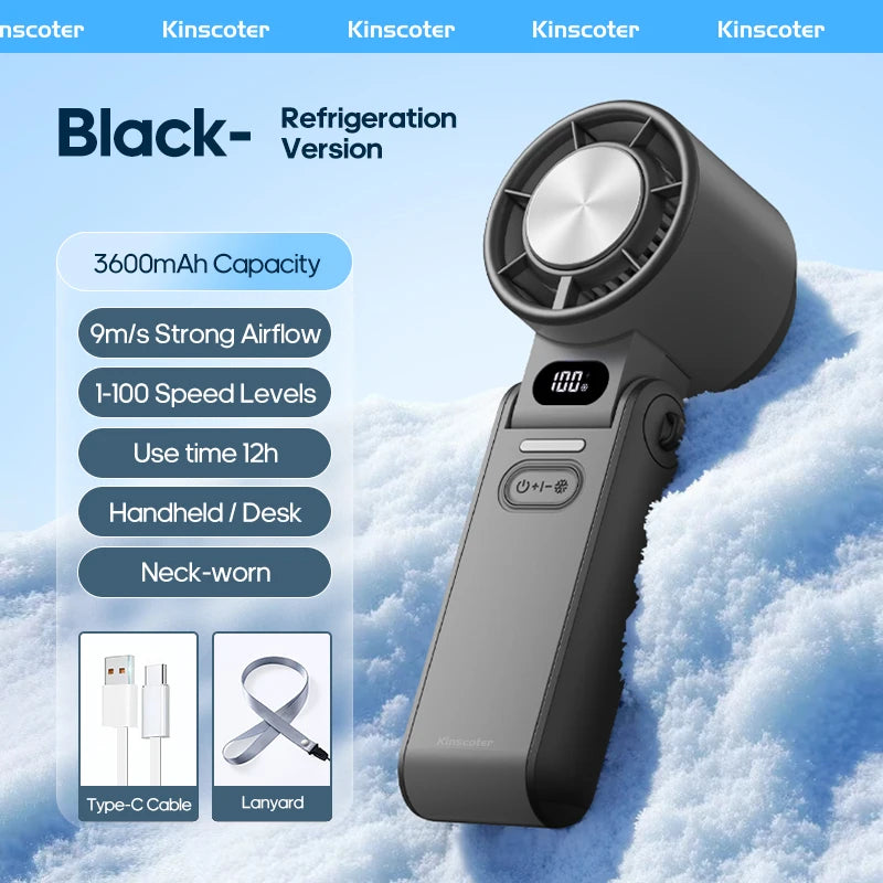 TurboCool Pro Rechargeable Handheld Fan
