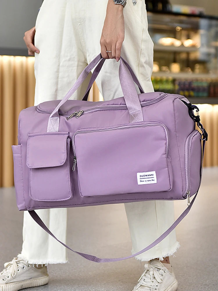 35L weekender travel bag with shoe compartment