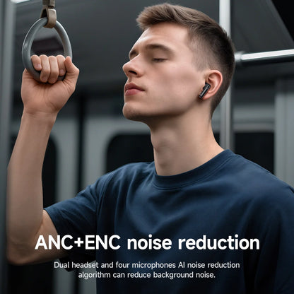 AeroTranslate™ Open-Ear AI Wireless Earbuds with Smart Touch Displa