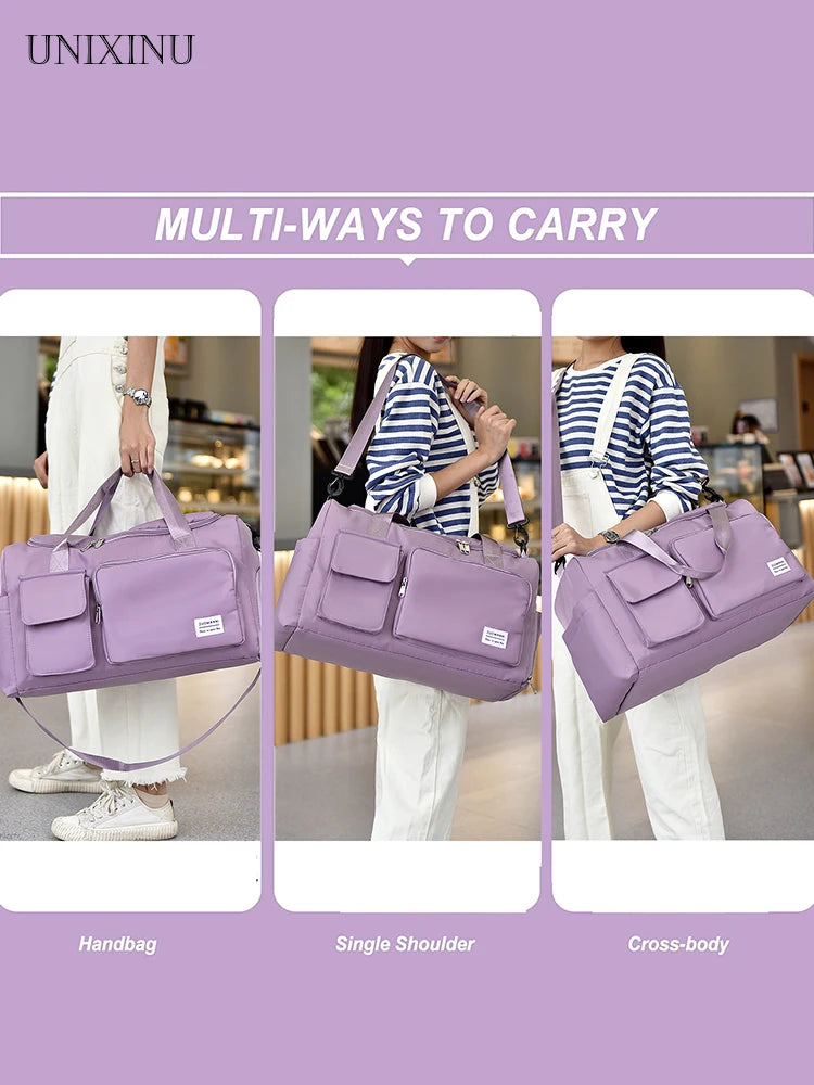 35L Weekender Travel Bag with Shoe Compartment