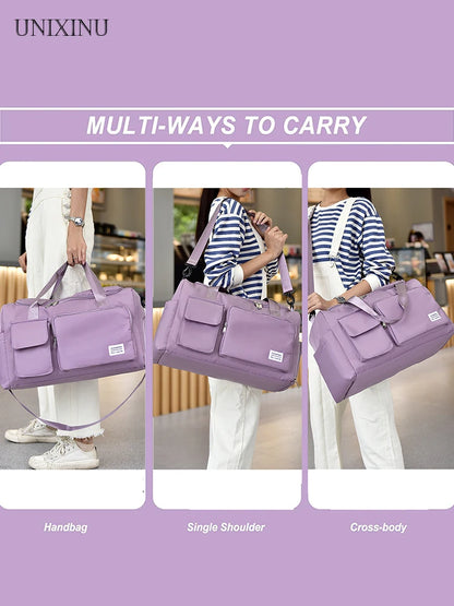 35L Weekender Travel Bag with Shoe Compartment
