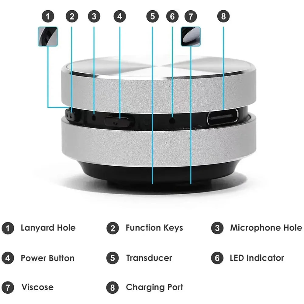 Mini Bone-Conduction Bluetooth Speaker