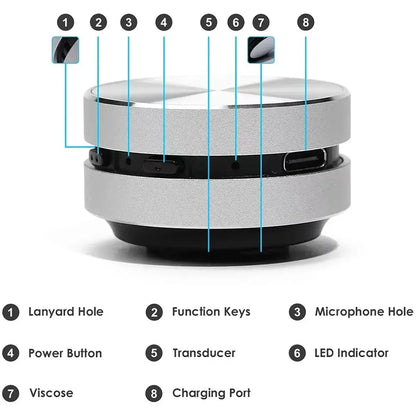Mini Bone-Conduction Bluetooth Speaker