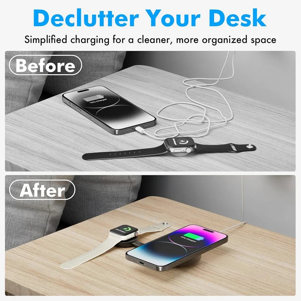 MagnaFold™ 2-in-1 Magnetic Charging Station
