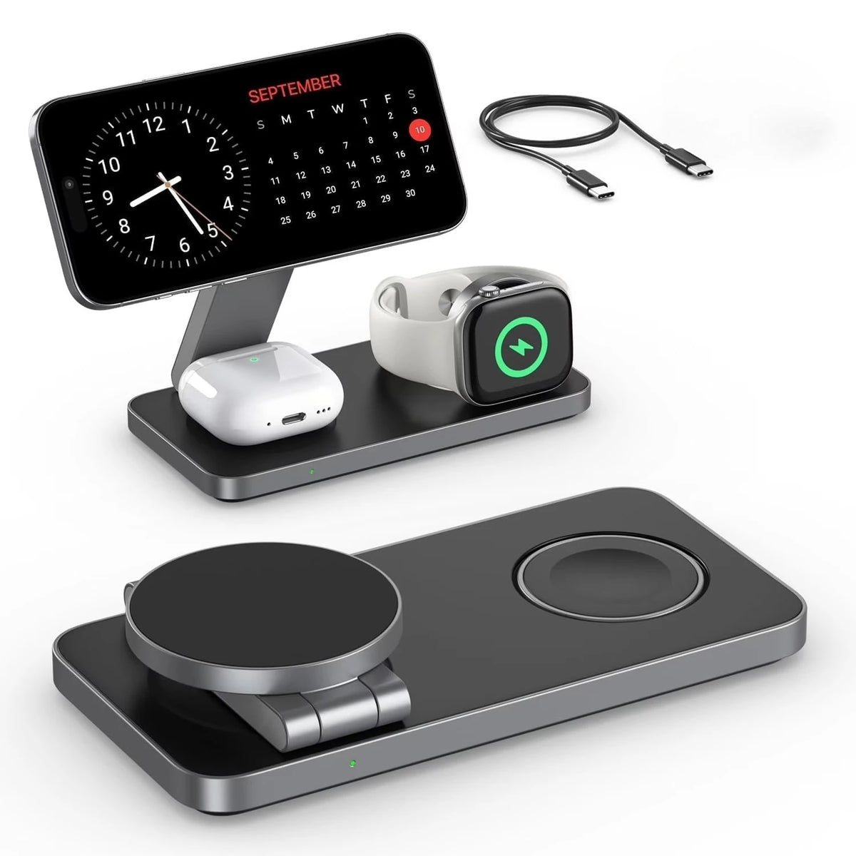 MagnaFold™ 3-in-1 Magnetic Charging Station