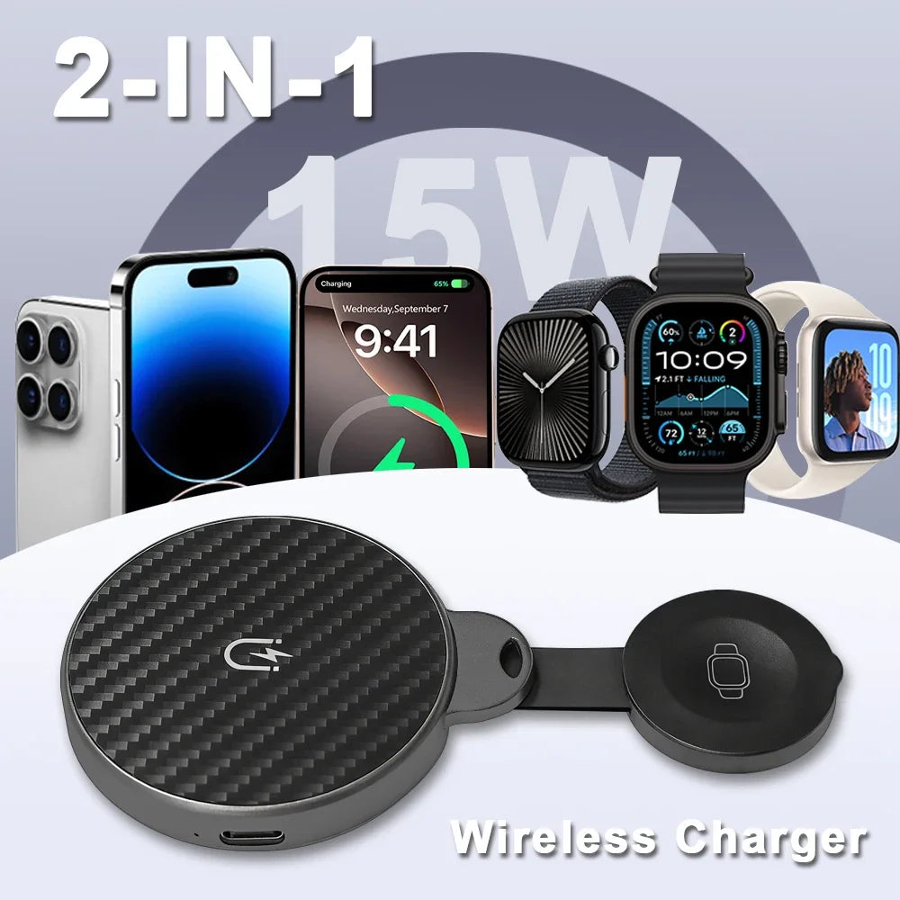 MagnaFold two-in-one magnetic charging station