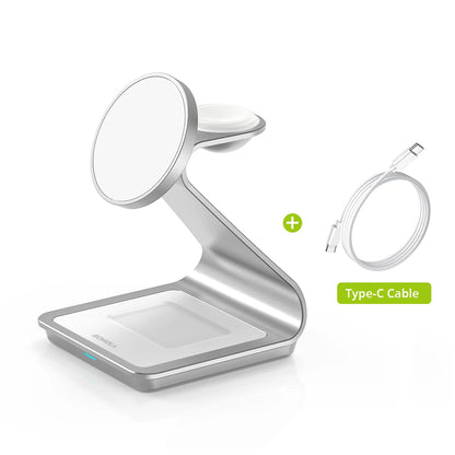 3-in-1 Magnetic Wireless Charging Station for Apple Devices
