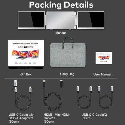 Portable Laptop Monitor FHD IPS External Screen Extender