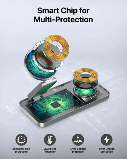 MagnaFold™ 3-in-1 Magnetic Charging Station