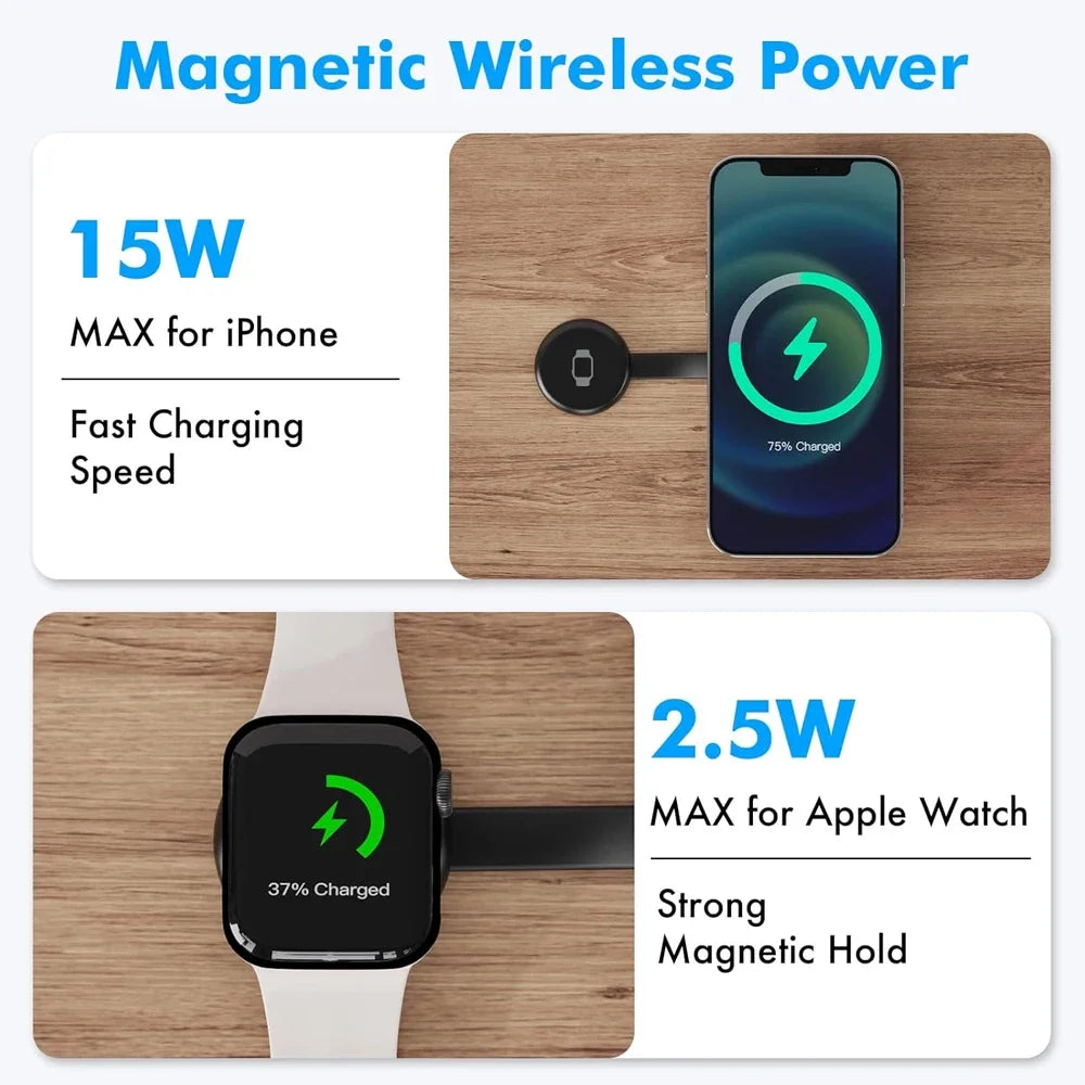 MagnaFold™ 2-in-1 Magnetic Charging Station