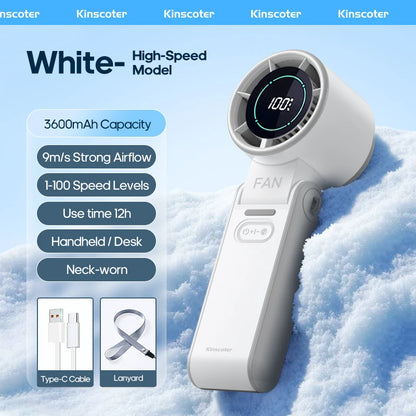 TurboCool Pro Rechargeable Handheld Fan
