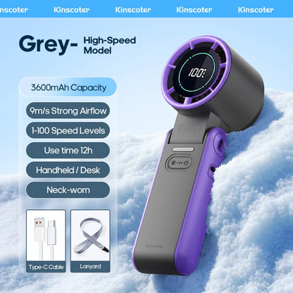 TurboCool Pro Rechargeable Handheld Fan